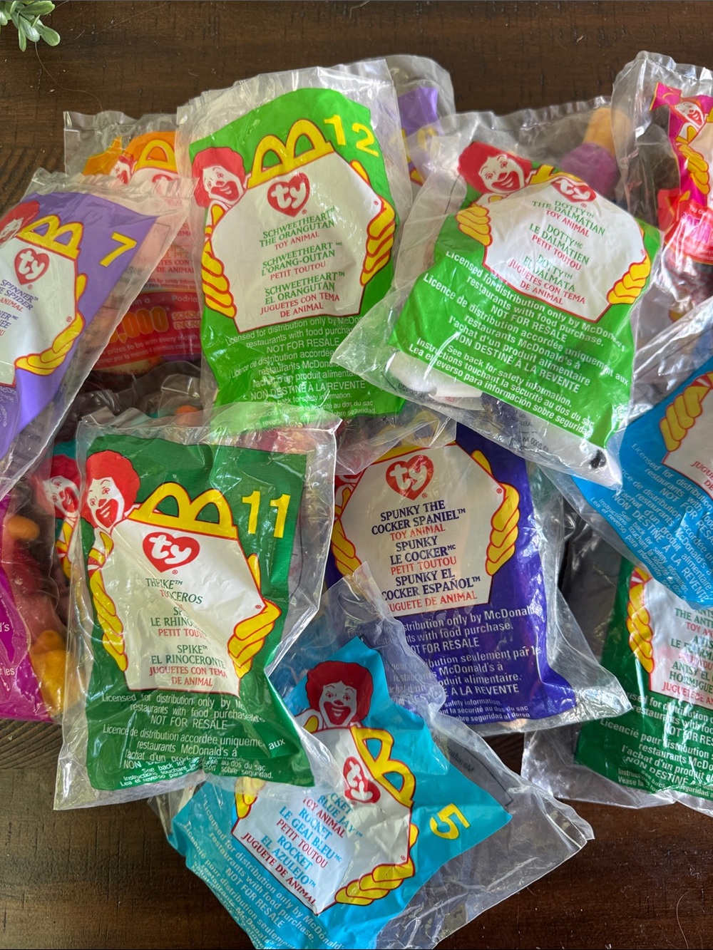 Bundle of 16 Ty Vintage McDonald’s Happy Meal Beanie Babies NEW